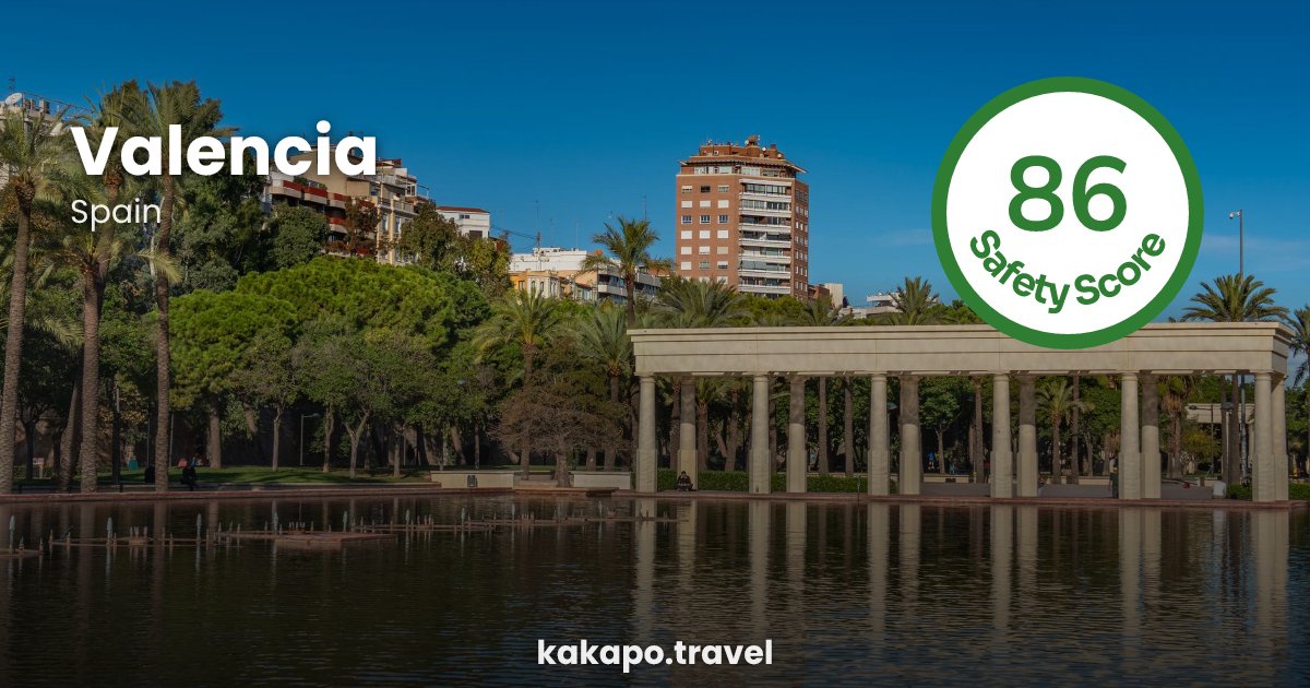 Valencia, Spain — safety score 86 out of 100