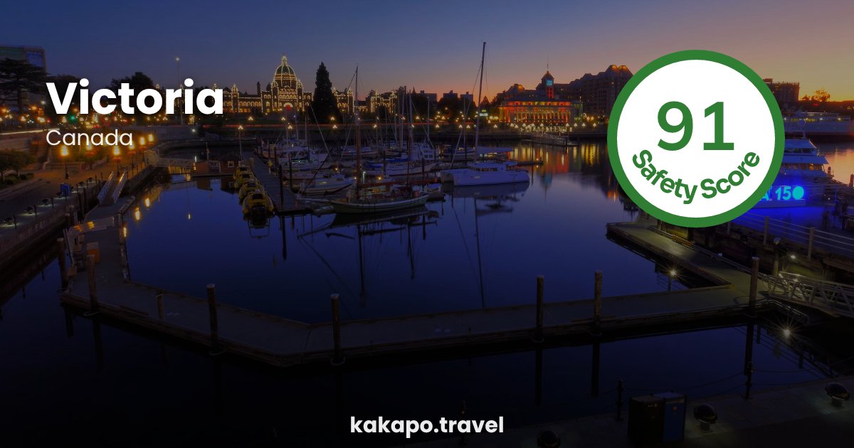 Victoria, Canada — safety score 91 out of 100