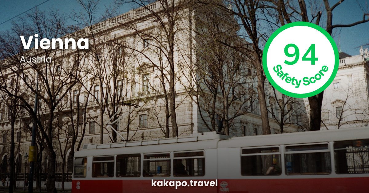Vienna, Austria — safety score 94 out of 100