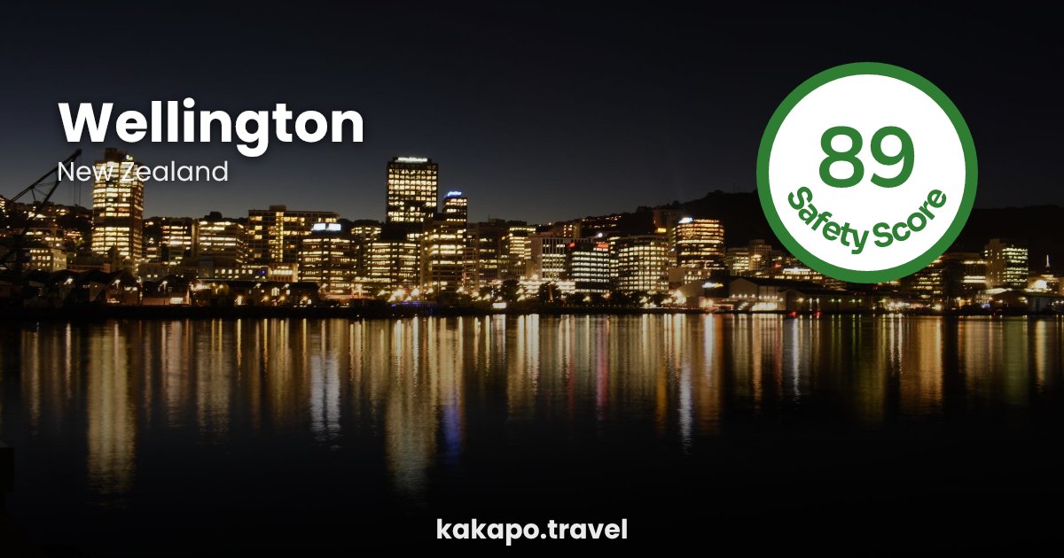 Wellington, New Zealand — safety score 89 out of 100