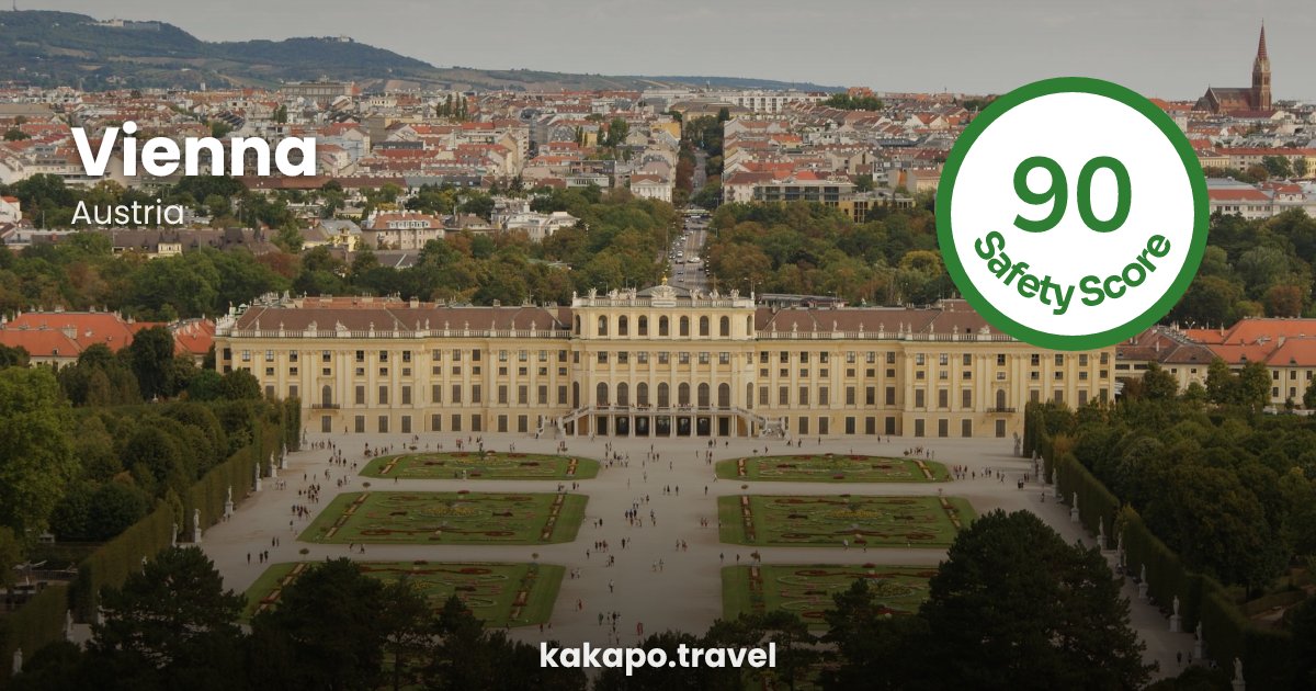 Vienna, Austria — safety score 90 out of 100