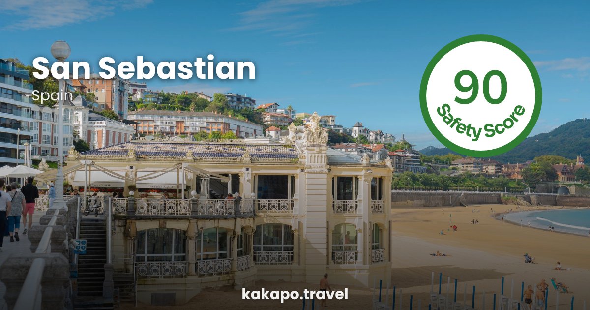 San Sebastian, Spain — safety score 90 out of 100