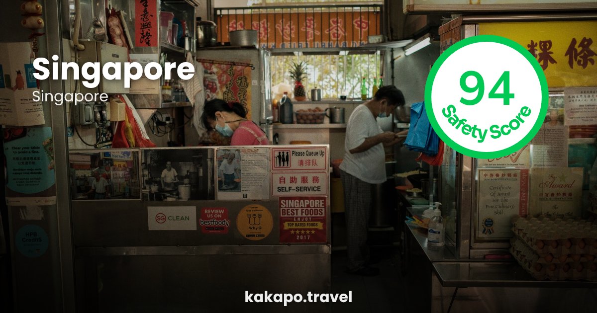 Singapore, Singapore — safety score 94 out of 100
