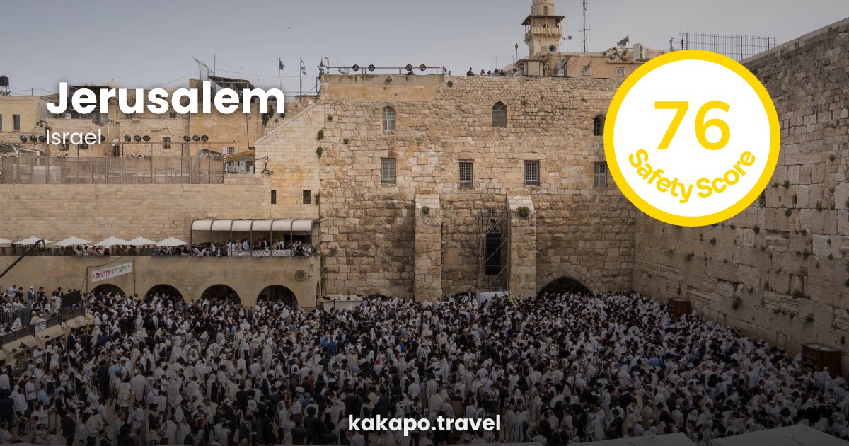 Jerusalem, Israel — safety score 76 out of 100