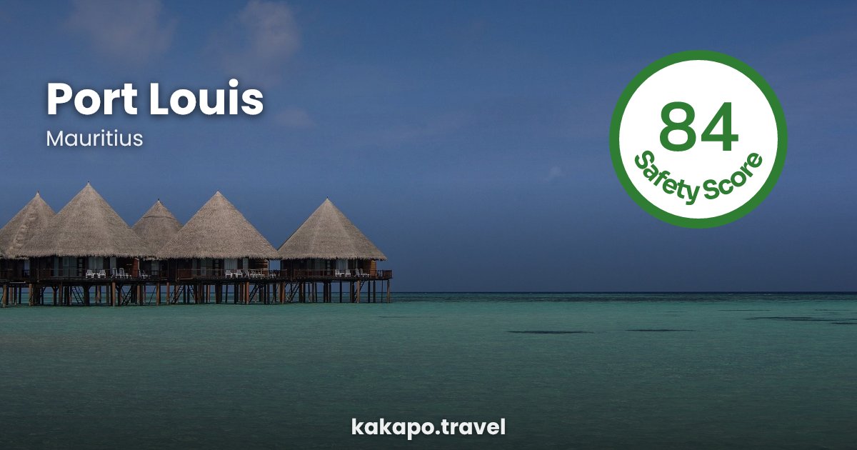 Port Louis, Mauritius — safety score 84 out of 100