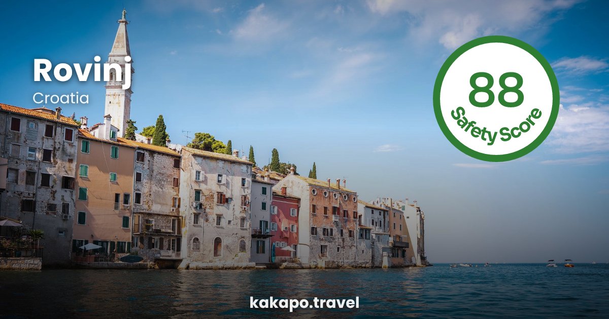 Rovinj, Croatia — safety score 88 out of 100
