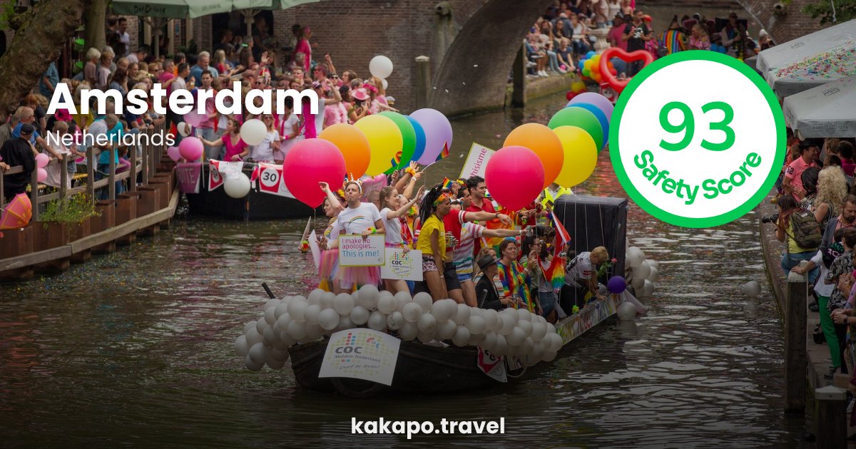 Amsterdam, Netherlands — safety score 93 out of 100