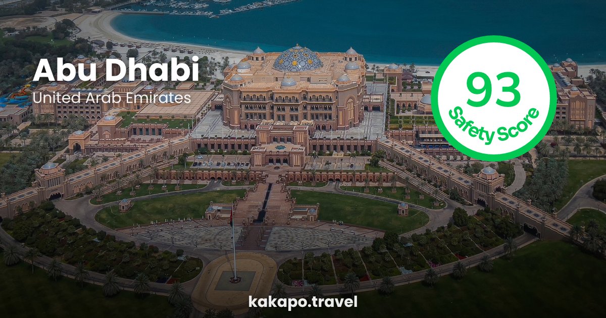Abu Dhabi, United Arab Emirates — safety score 93 out of 100