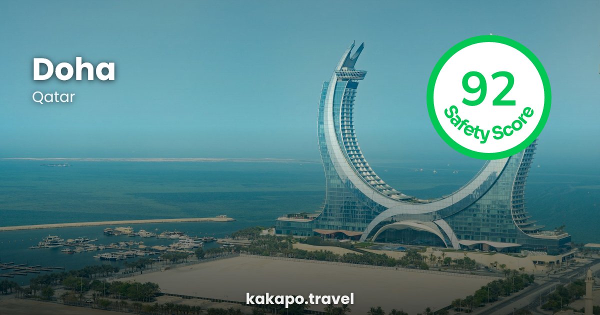 Doha, Qatar — safety score 92 out of 100