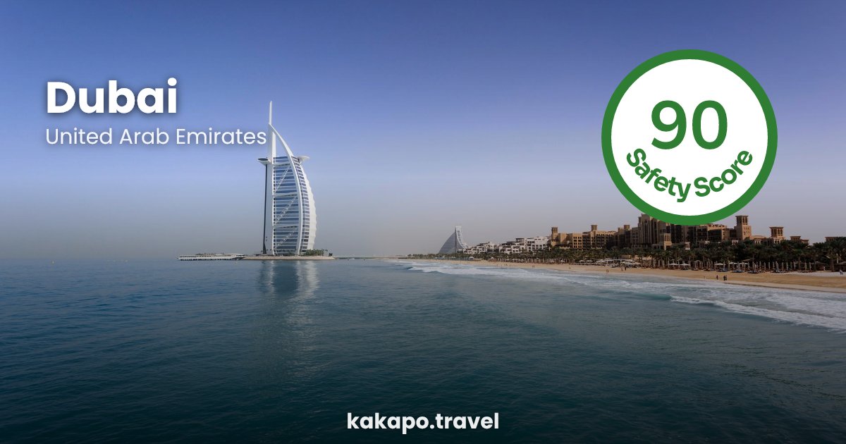 Dubai, United Arab Emirates — safety score 90 out of 100