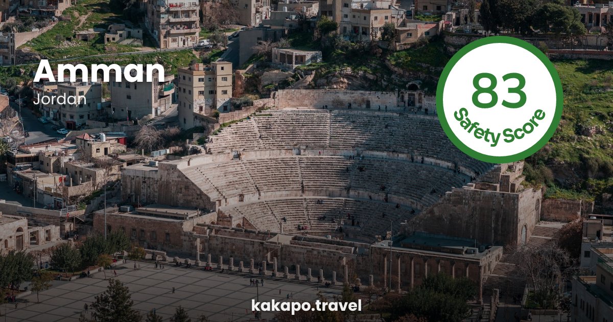 Amman, Jordan — safety score 83 out of 100