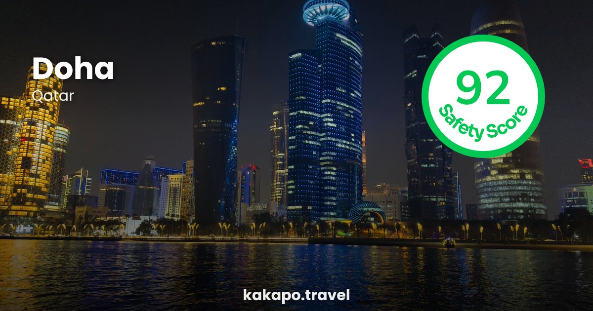 Doha, Qatar — safety score 92 out of 100