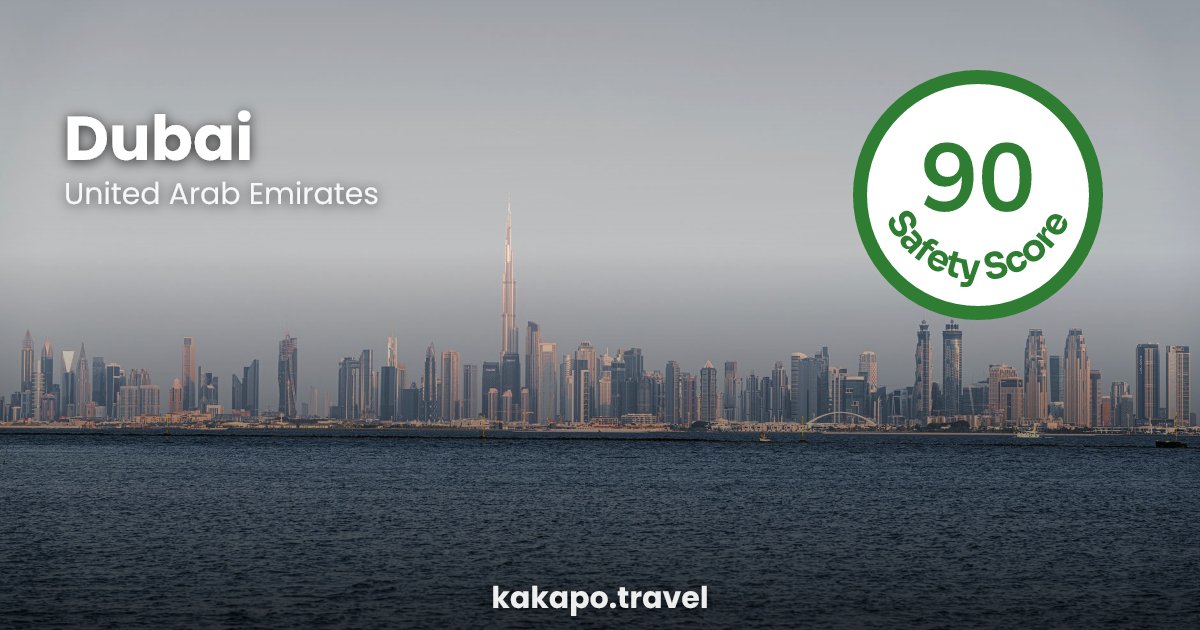 Dubai, United Arab Emirates — safety score 90 out of 100