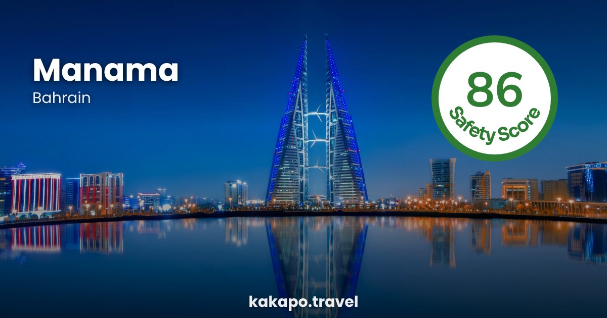 Manama, Bahrain — safety score 86 out of 100