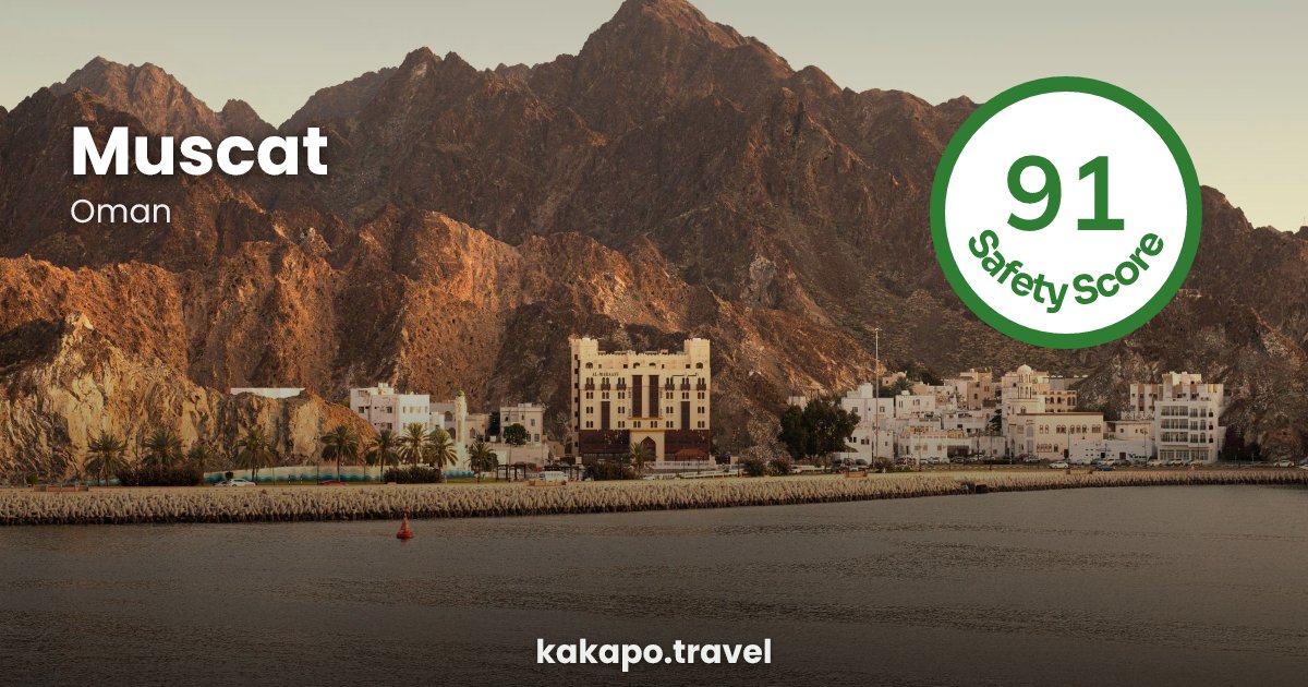 Muscat, Oman — safety score 91 out of 100