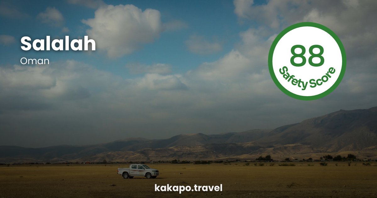 Salalah, Oman — safety score 88 out of 100