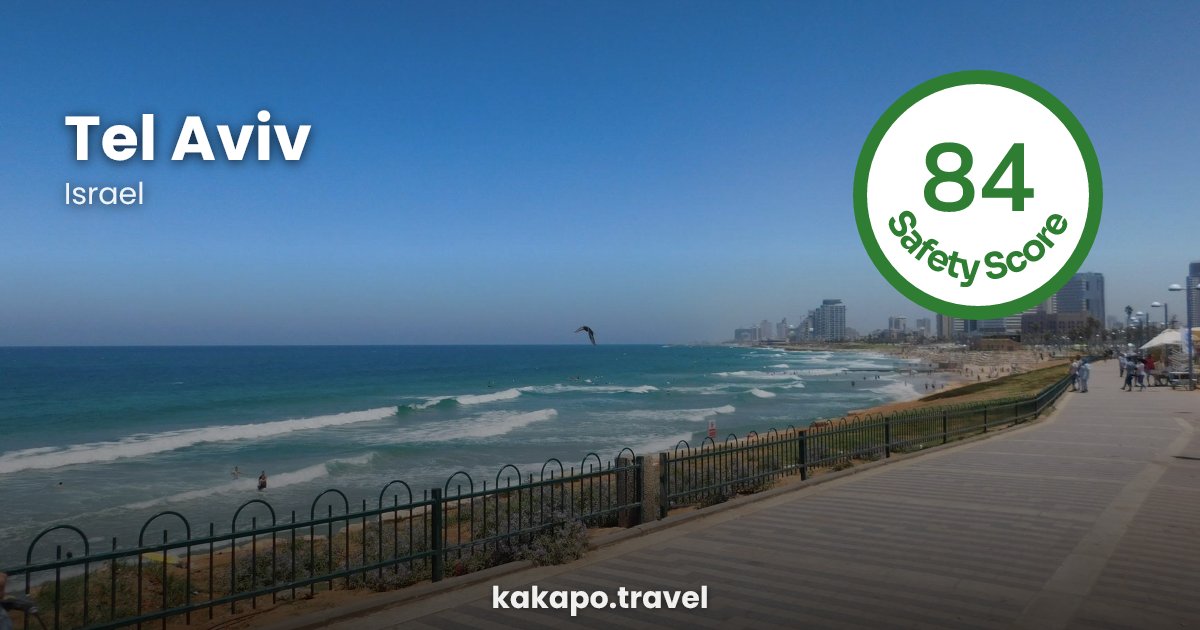 Tel Aviv, Israel — safety score 84 out of 100