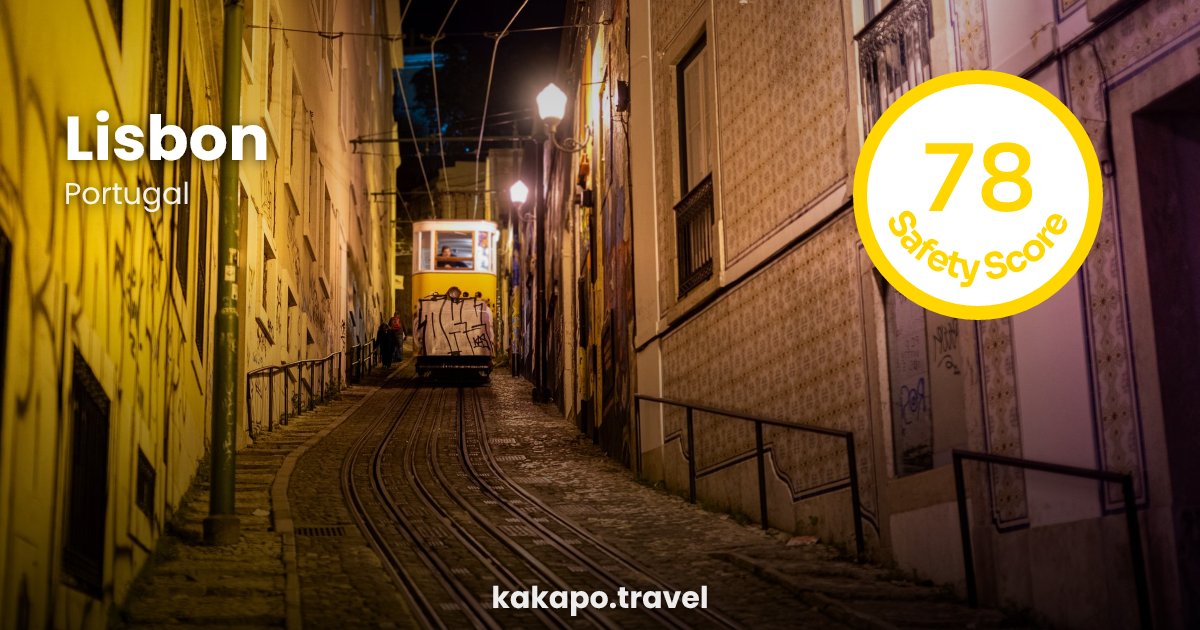 Lisbon, Portugal — safety score 78 out of 100