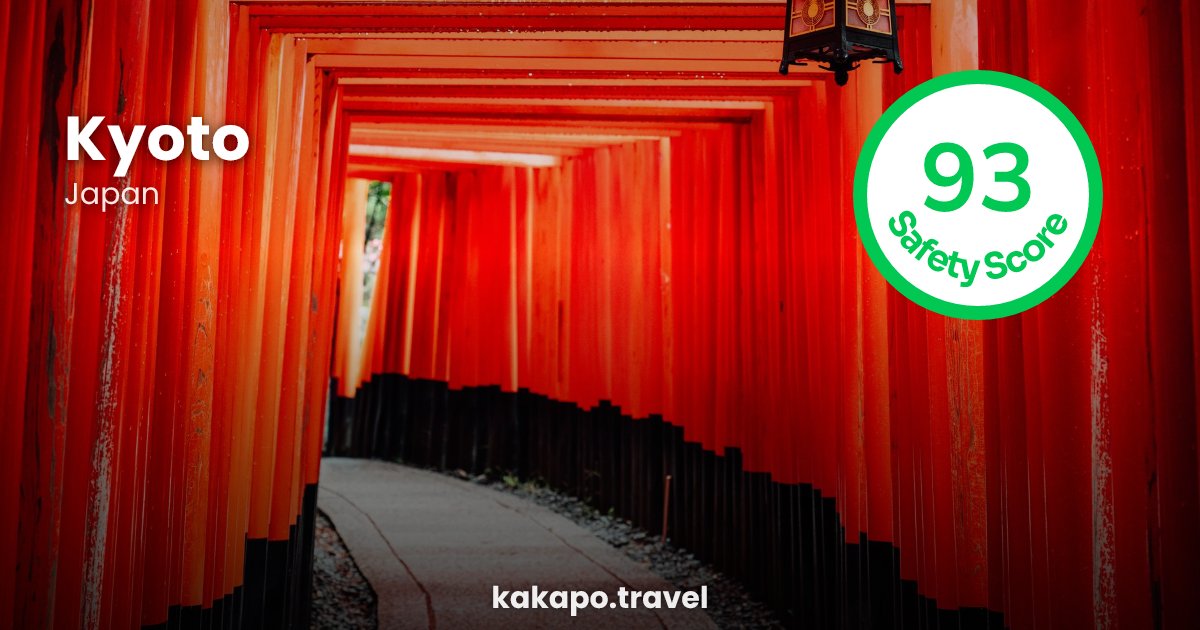 Kyoto, Japan — safety score 93 out of 100