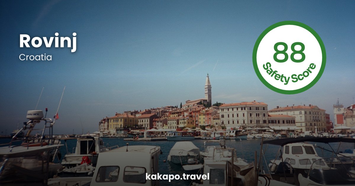Rovinj, Croatia — safety score 88 out of 100