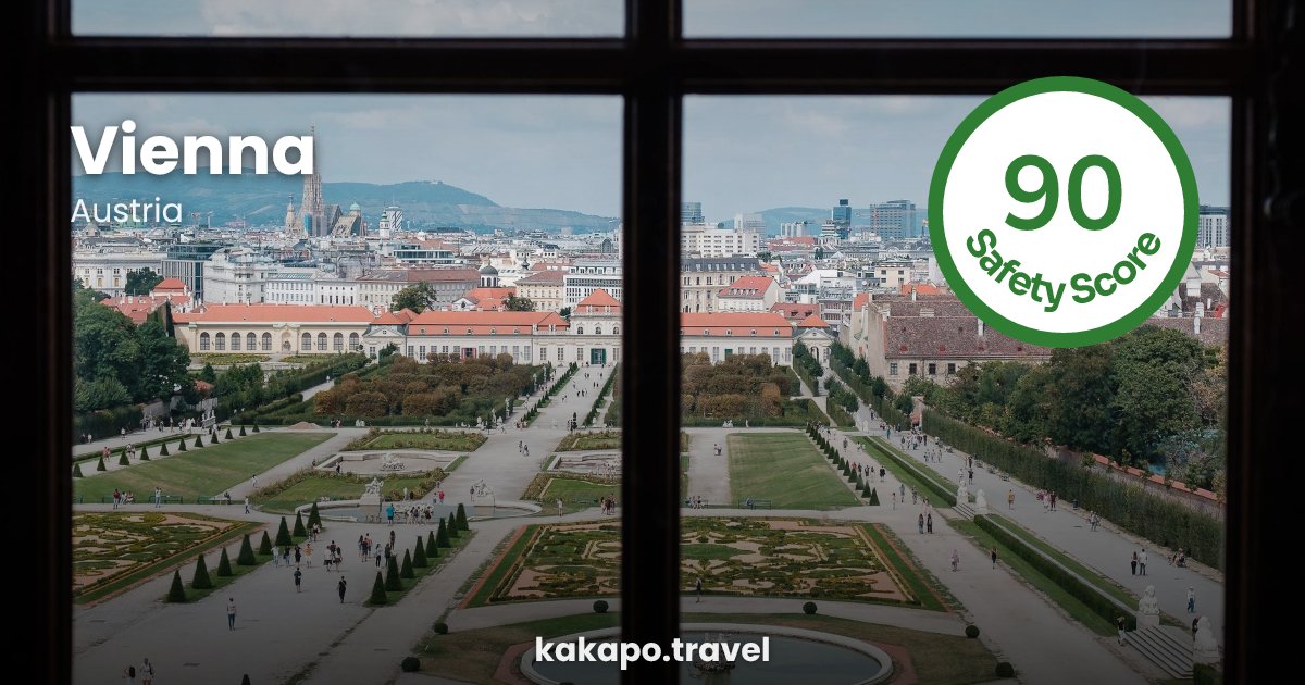 Vienna, Austria — safety score 90 out of 100