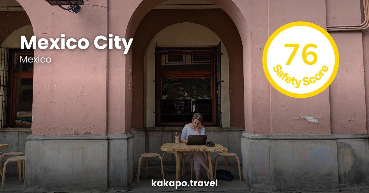 Mexico City, Mexico — safety score 76 out of 100