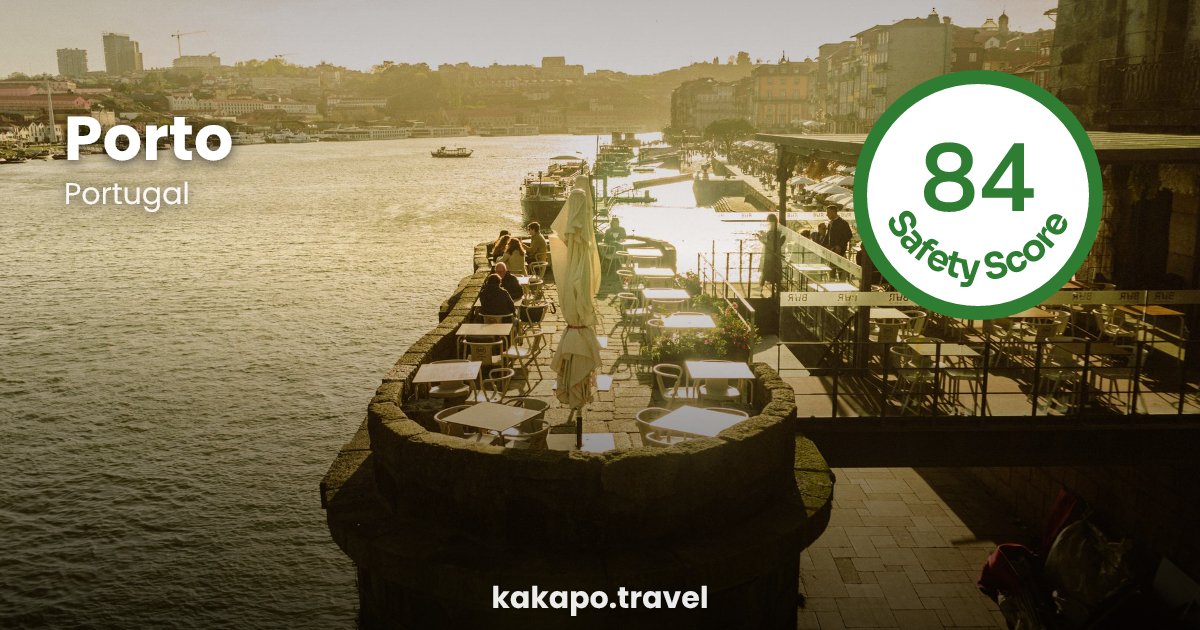 Porto, Portugal — safety score 84 out of 100