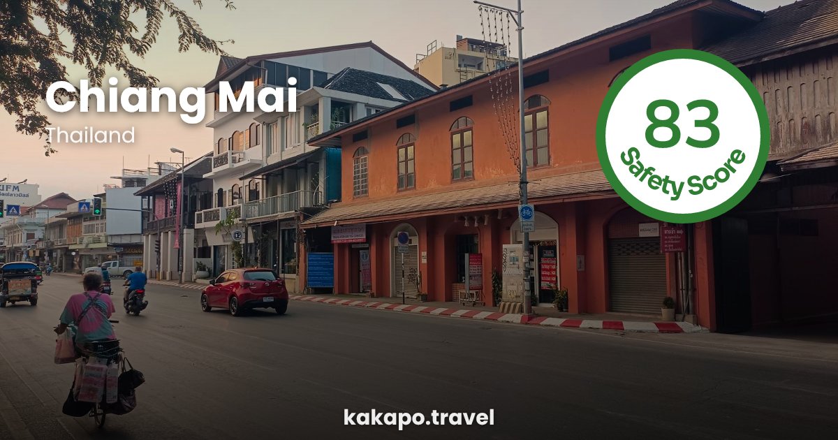 Chiang Mai, Thailand — safety score 83 out of 100