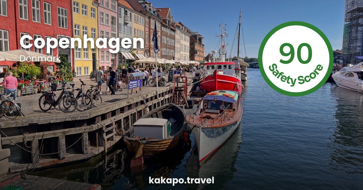 Copenhagen, Denmark — safety score 90 out of 100