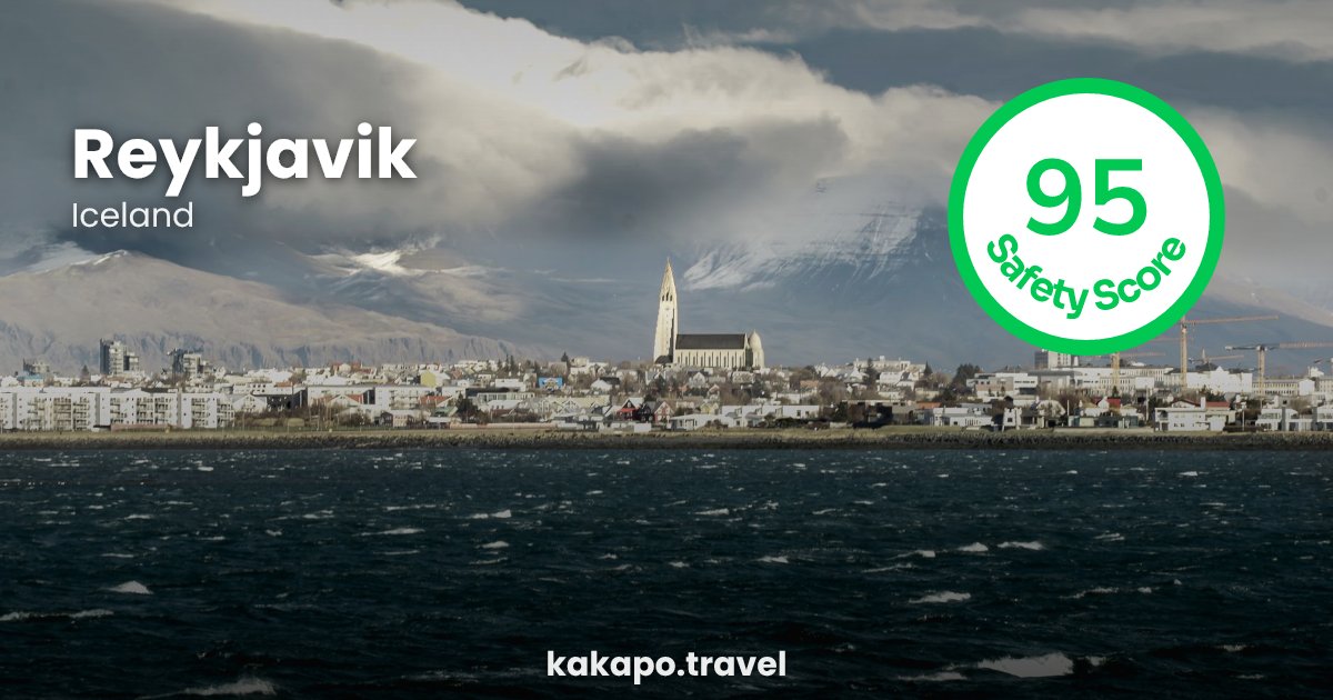 Reykjavik, Iceland — safety score 95 out of 100
