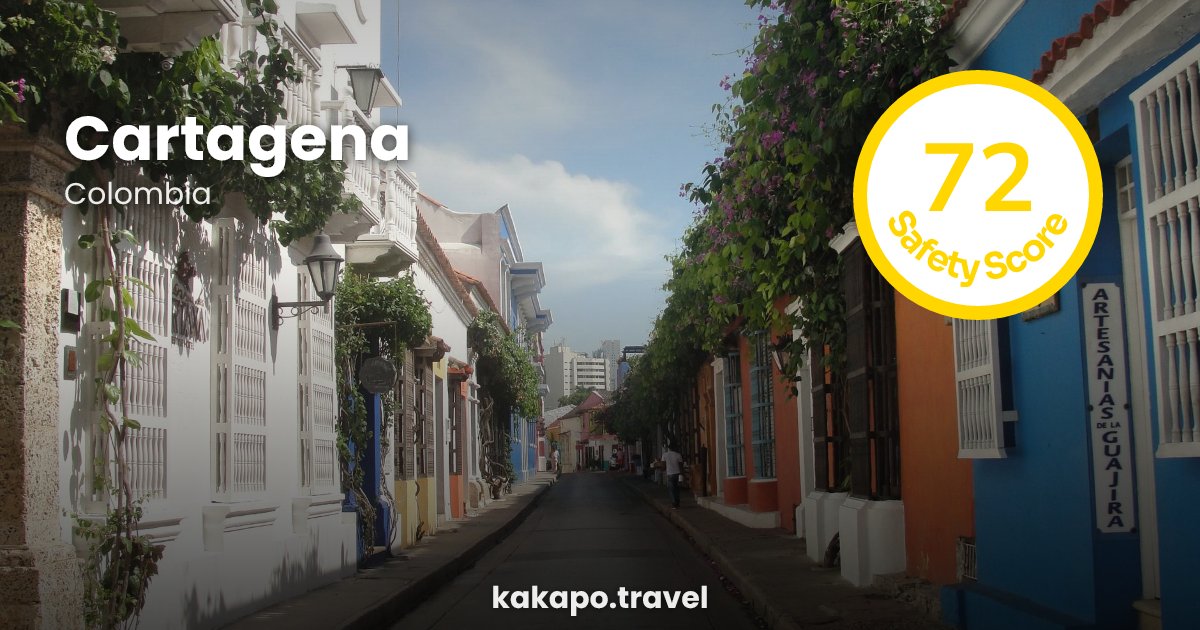 Cartagena, Colombia — safety score 72 out of 100