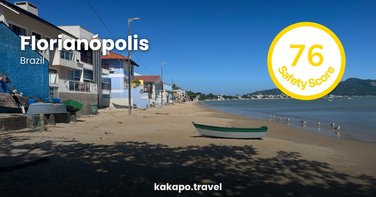 Florianópolis, Brazil — safety score 76 out of 100