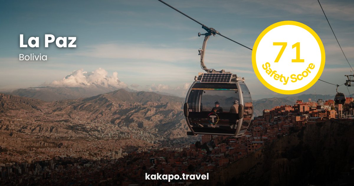 La Paz, Bolivia — safety score 71 out of 100