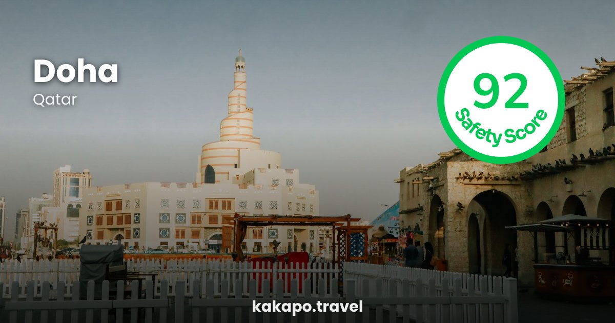 Doha, Qatar — safety score 92 out of 100