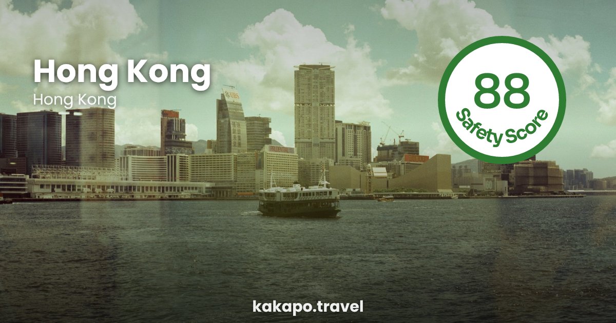 Hong Kong, Hong Kong — safety score 88 out of 100