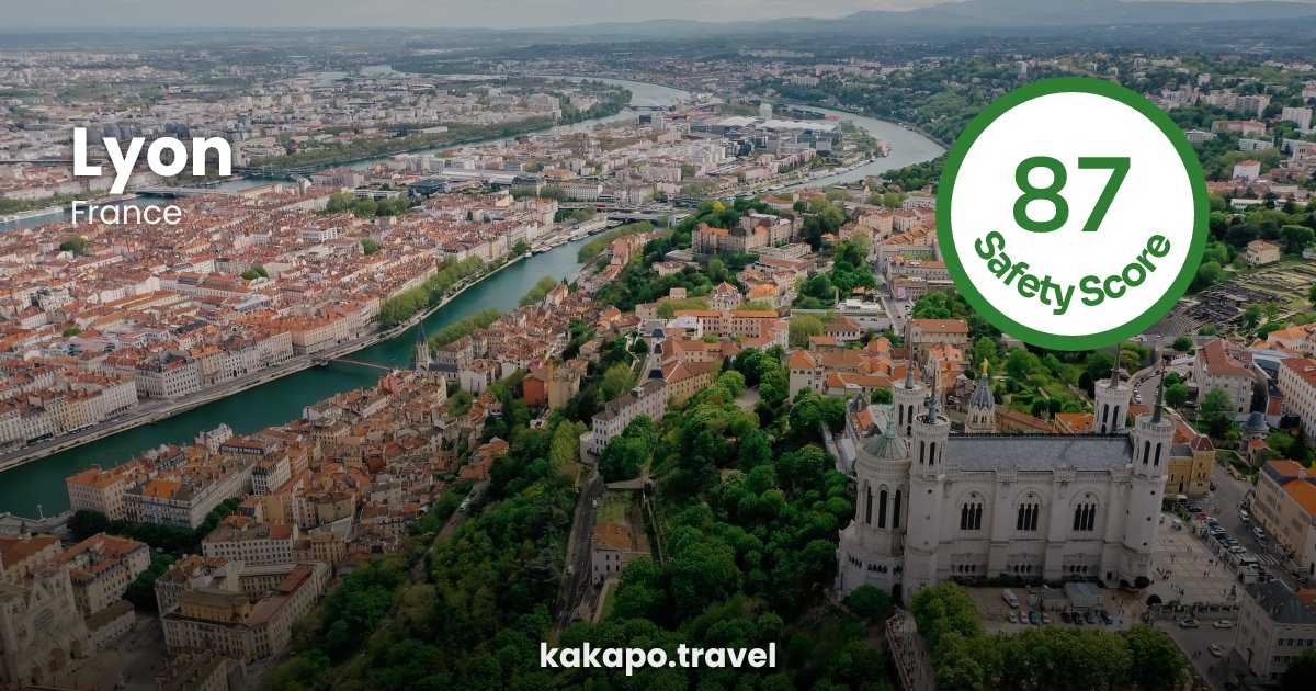 Lyon, France — safety score 87 out of 100