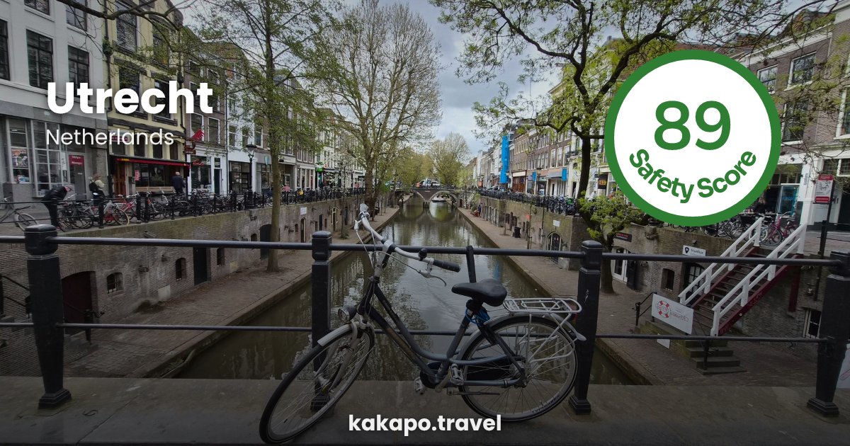 Utrecht, Netherlands — safety score 89 out of 100
