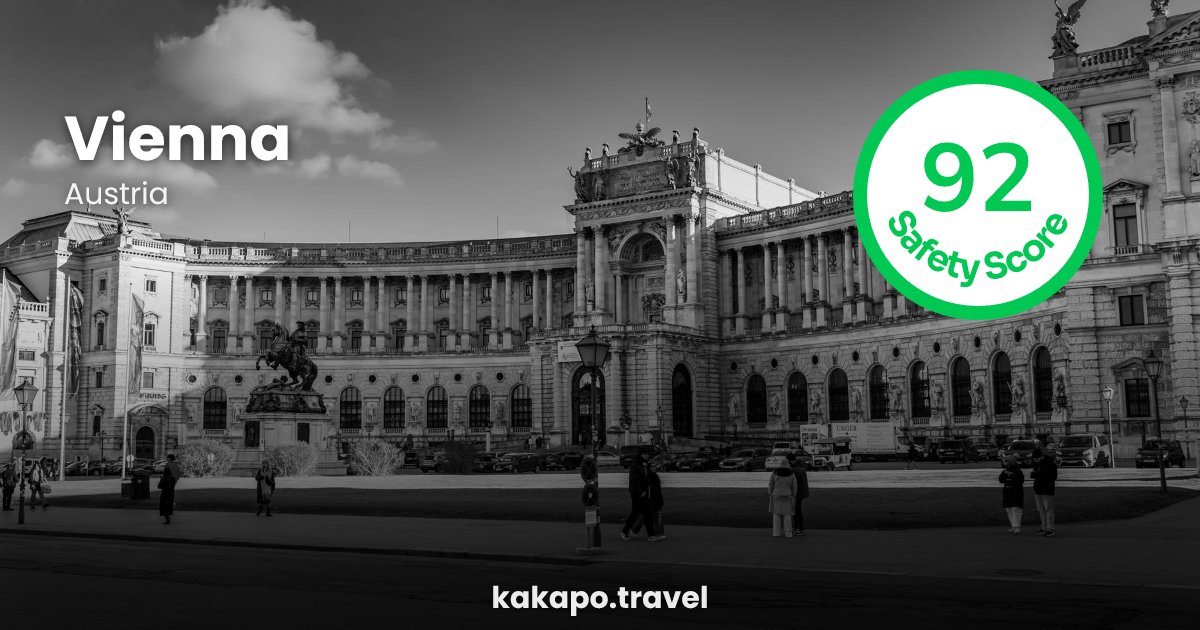 Vienna, Austria — safety score 92 out of 100