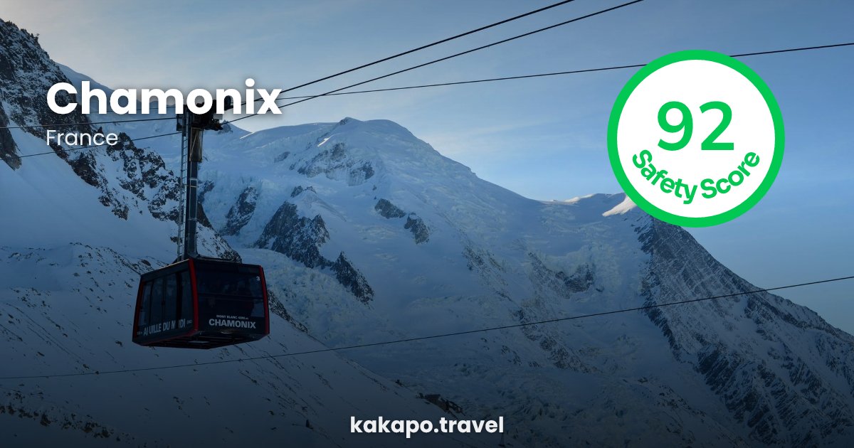 Chamonix, France — safety score 92 out of 100