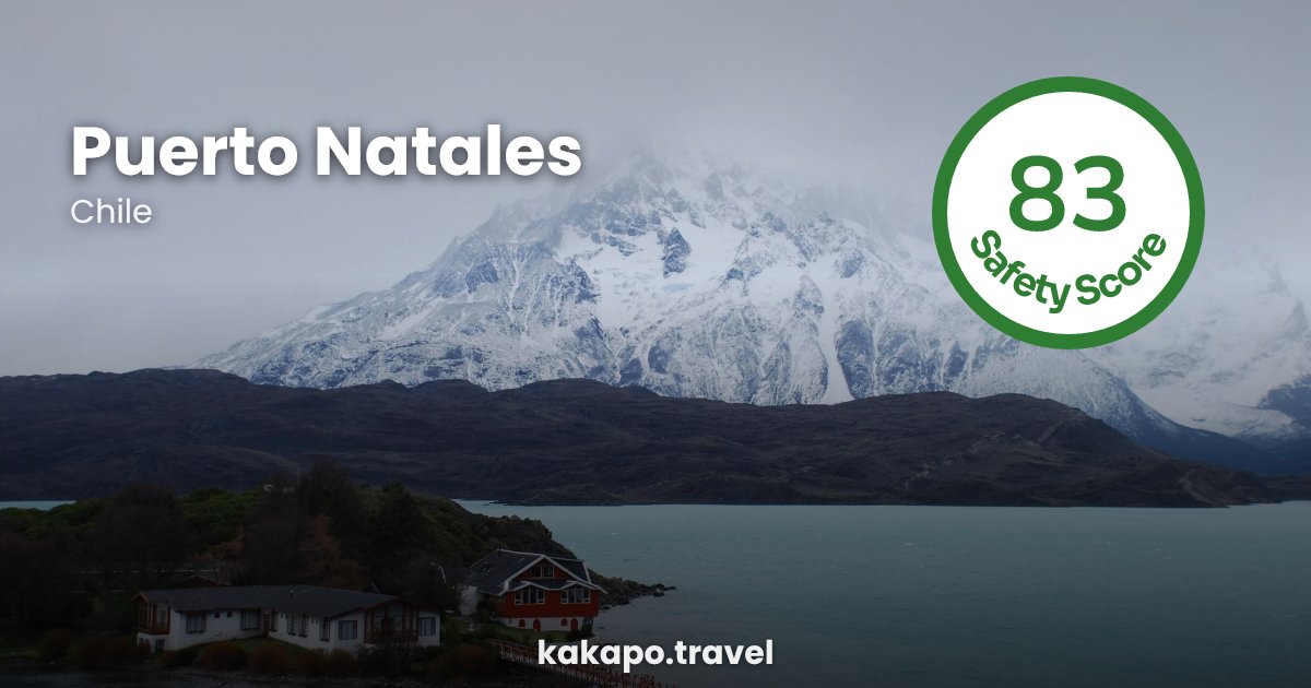 Puerto Natales, Chile — safety score 83 out of 100
