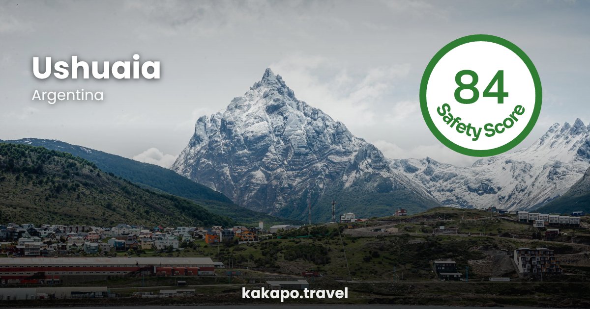 Ushuaia, Argentina — safety score 84 out of 100