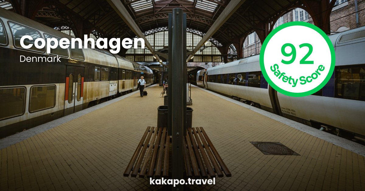 Copenhagen, Denmark — safety score 92 out of 100