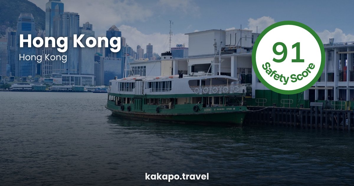 Hong Kong, Hong Kong — safety score 91 out of 100