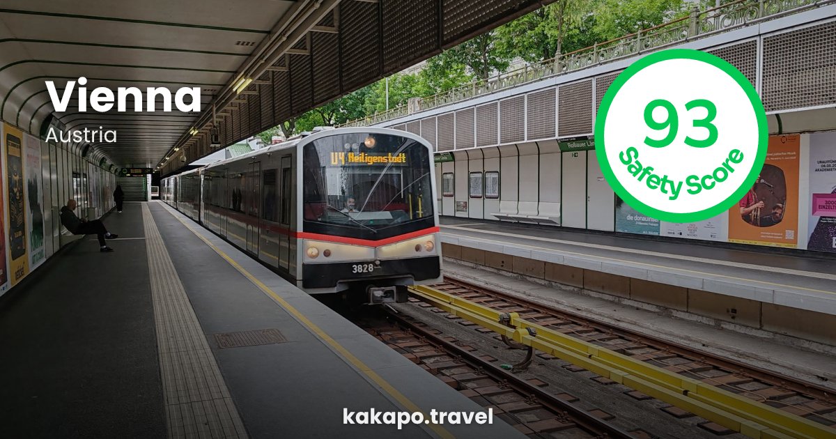 Vienna, Austria — safety score 93 out of 100