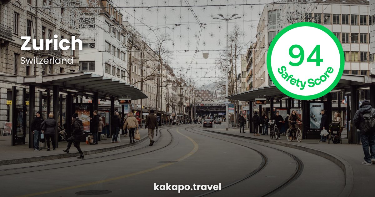 Zurich, Switzerland — safety score 94 out of 100