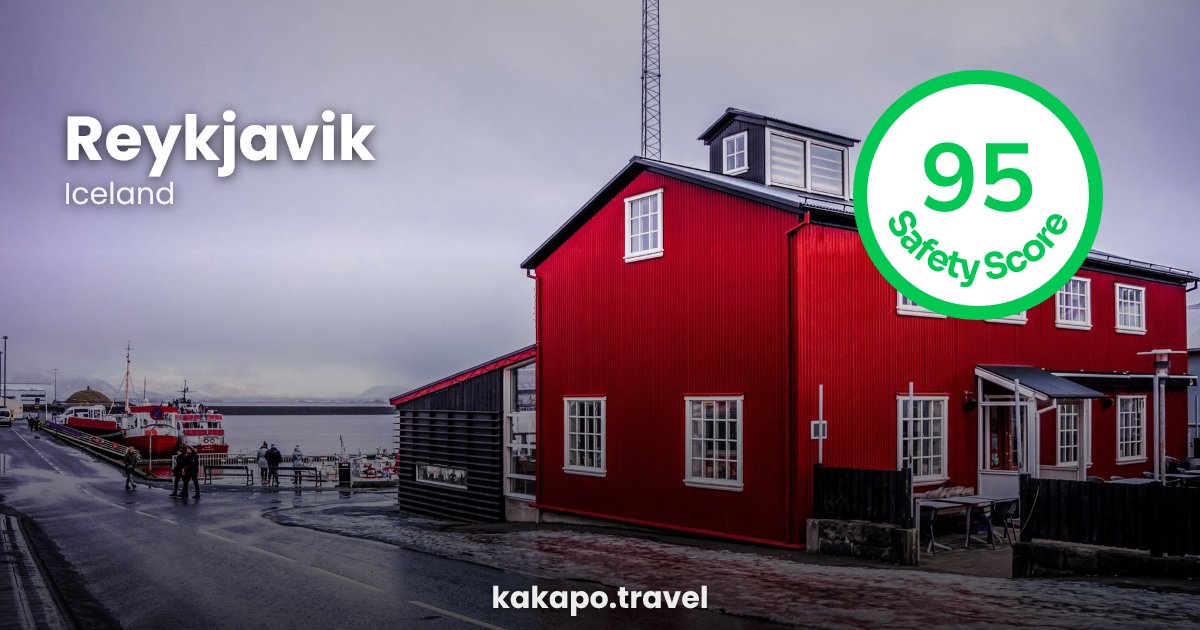 Reykjavik, Iceland — safety score 95 out of 100