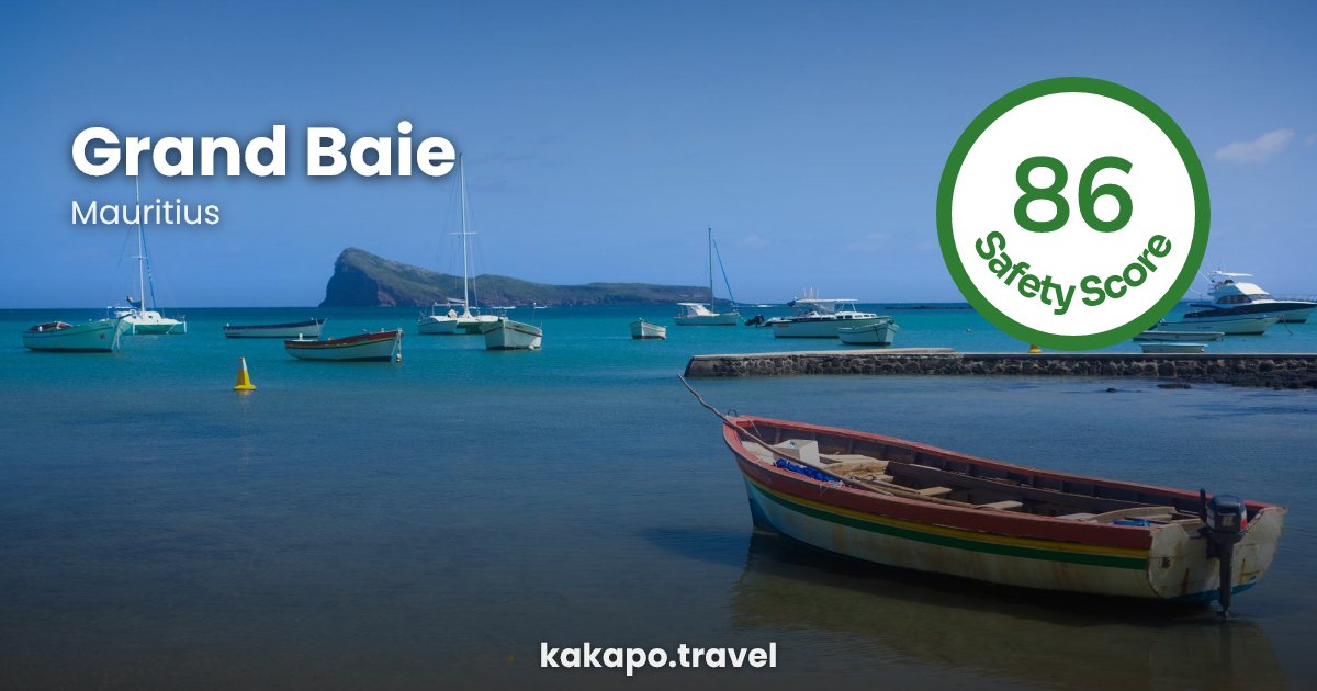 Grand Baie, Mauritius — safety score 86 out of 100