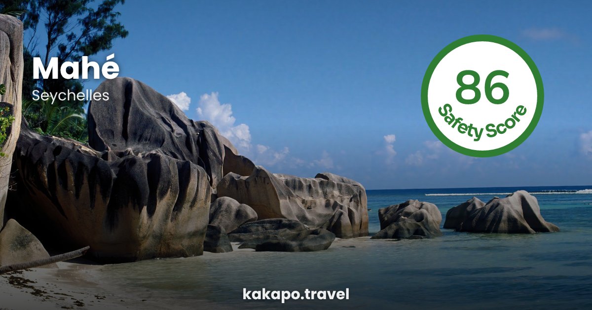 Mahé, Seychelles — safety score 86 out of 100