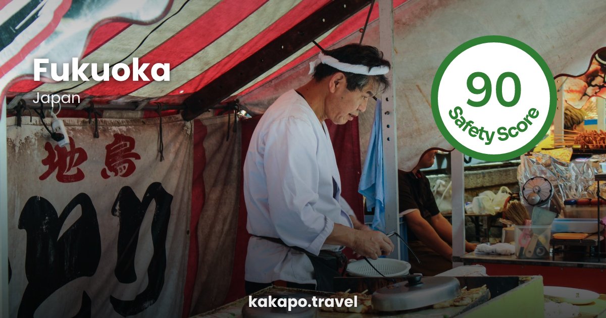 Fukuoka, Japan — safety score 90 out of 100