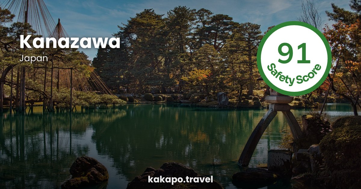 Kanazawa, Japan — safety score 91 out of 100